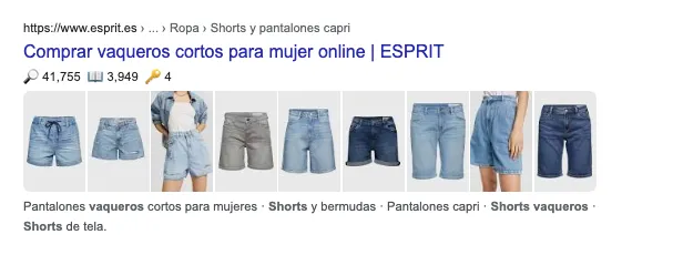 Snippet con imágenes para el SEO