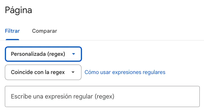 RegEx applied in a GSC custom filter