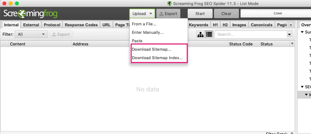 menu-descargar-sitemap-screaming-frog