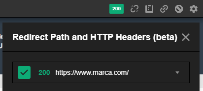 códigos respuesta cabecera ahrefs toolbar