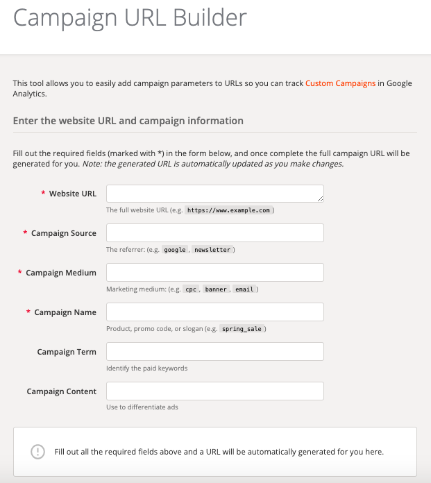 Campaign URL Builder