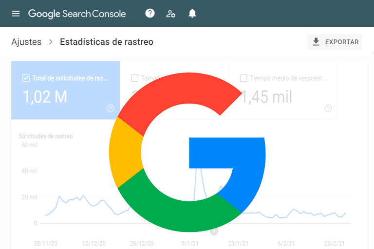 Nuevo informe de estadísticas de rastreo en Search Console