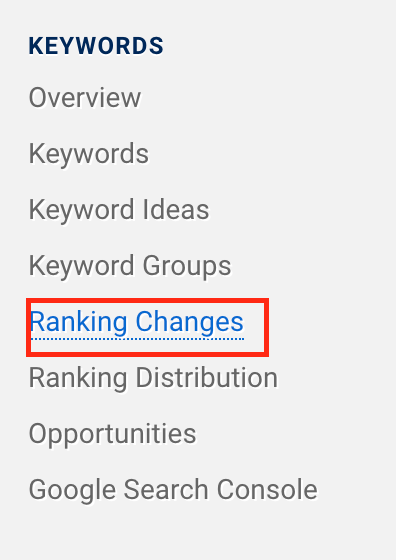 ranking changes