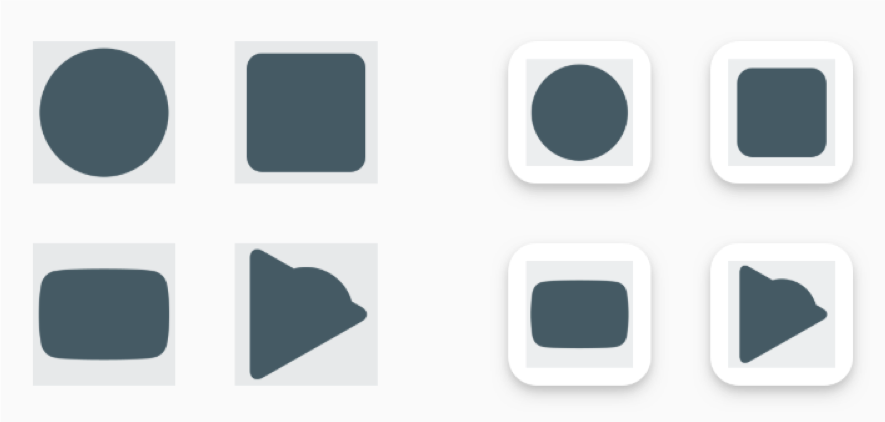 iconos en modo heredado
